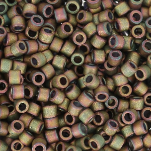 Miyuki Delica 10/0 DBM0380 - Mat Metallic Khaki Iris x8g