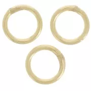 Closed rings 7x1 mm Gold x25