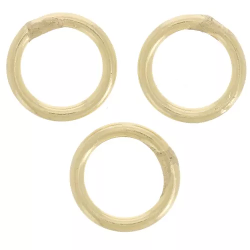Closed rings 7x1 mm Gold x25