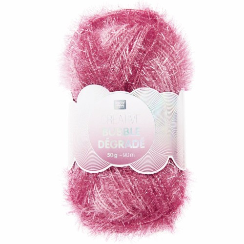 Creative Bubble - Crochet yarn for tawashi sponge - Red gradient x1