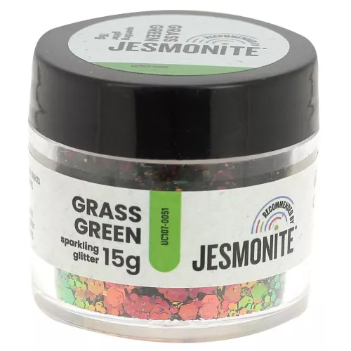 Glitter in a bottle - Jesmonite - Grass Green x15g