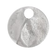 6mm Crumpled Sequins - Silver Tone x10