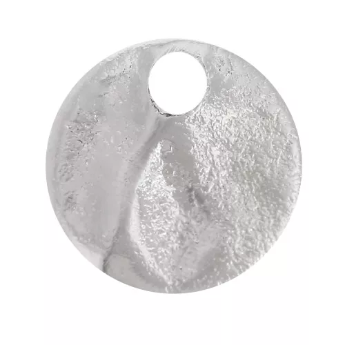 6mm Crumpled Sequins - Silver Tone x10