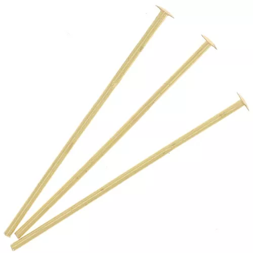Flat Head Nails 25x0.7 mm - European Made - Gold x25