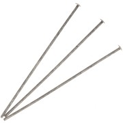 Flat head nails 40x0.7 mm - European made - Aged silver x25|raw }}