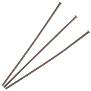 Flat head nails 40x0.7 mm - European made - Aged copper x25