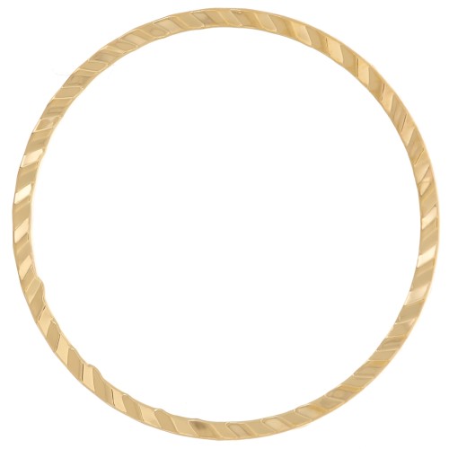 20mm weaving and mounting ring - 3-micron gold-plated x1