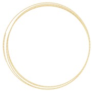 Semi-hard wire - annealed - round diamond 0.8 mm - 925 Sterling Silver Fine gold plated x1m