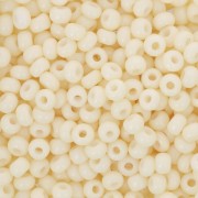 Preciosa Seed beads 8/0 3 mm - Solgel - Beige Dyed Chalkwhite x20g