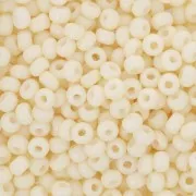 Preciosa Seed beads 8/0 3 mm - Solgel - Beige Dyed Chalkwhite x20g