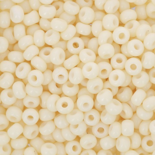 Preciosa Seed beads 8/0 3 mm - Solgel - Beige Dyed Chalkwhite x20g