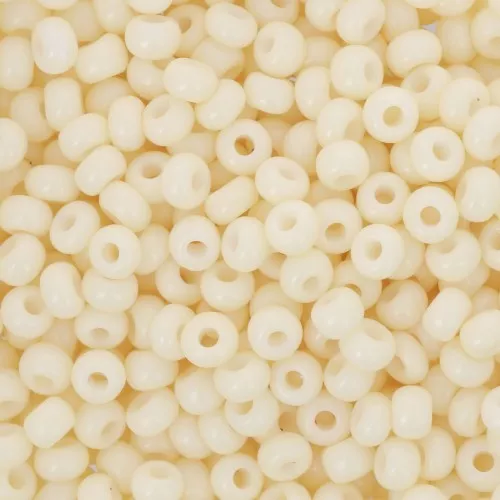 Preciosa Seed Beads 8/0 3 mm - Solgel - Beige Dyed Chalkwhite x20g