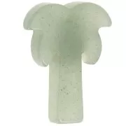 28x22mm gemstone Palm tree pendant - Aventurine x1