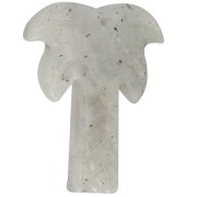 28x22mm gemstone Palm tree pendant - Labradorite x1|raw }}