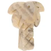 Agate - 28x22mm gemstone Palm tree pendant - Agate crazy x1 28x22mm gemstone Palm tree pendant - Agate crazy x1