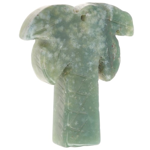 28x22mm gemstone Palm tree pendant - Indian Agate x1