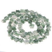 Flower beads 6mm gemstone - Green Quartzite x 38cm|raw }}