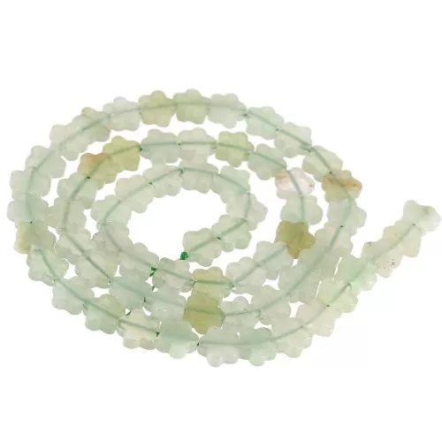 Flower beads 6mm gemstone - Jade x 38cm