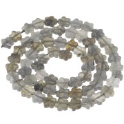 Flower beads 6mm gemstone - Labradorite x 38cm