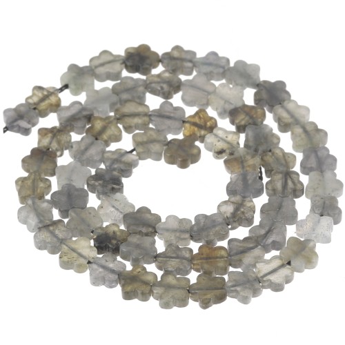 Flower beads 6mm gemstone - Labradorite x 38cm