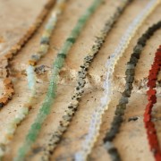 Flower beads 6mm gemstone - Labradorite x 38cm