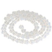 6mm flower beads in imitation gemstone - Opalite x 38cm|raw }}