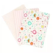 Assortment Paper Poetry Notebooks 105x140 mm Romantique Flowers x3