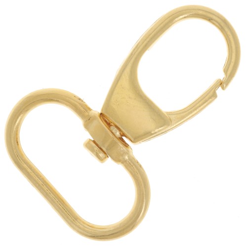 Carabiner key ring 39 mm - Fine gold plated x1