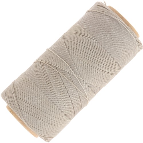 Linhasita waxed thread spool for micro macramé 0.35 mm - Greige (04) x448m