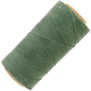 Linhasita waxed thread spool for micro macramé 0.35 mm - Khaki Green (64) x448m|raw }}