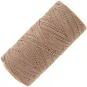 Linhasita waxed thread spool for micro macramé 0.35 mm - Cappuccino (65) x448m