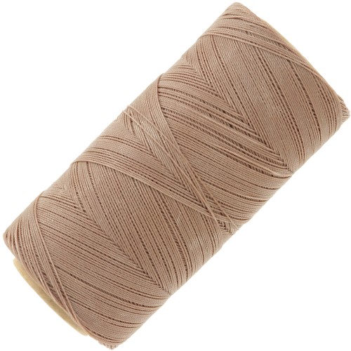 Linhasita waxed thread spool for micro macramé 0.35 mm - Cappuccino (65) x448m