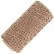 Linhasita waxed thread spool for micro macramé 0.75 mm - Cappuccino (65) x228m