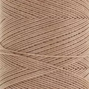 Linhasita waxed thread spool for micro macramé 0.75 mm - Cappuccino (65) x228m