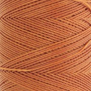 Linhasita waxed thread spool for micro macramé 0.75 mm - Amber (388) x228m