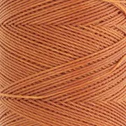 Linhasita waxed thread spool for micro macramé 0.75 mm - Amber (388) x228m