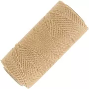 Linhasita waxed thread spool for micro macramé 0.75 mm - Golden Beige (602) x228m