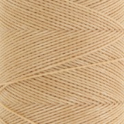 Linhasita waxed thread spool for micro macramé 0.75 mm - Golden Beige (602) x228m