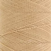 Linhasita waxed thread spool for micro macramé 0.75 mm - Golden Beige (602) x228m