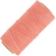 Linhasita waxed thread spool for micro macramé 0.75 mm - Coral (640) x228m