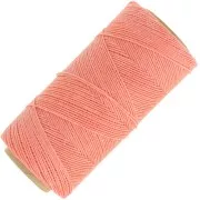 Linhasita waxed thread spool for micro macramé 0.75 mm - Coral (640) x228m