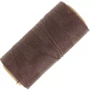 Linhasita waxed thread spool for micro macramé 0.75 mm - Cocoa (667) x228m