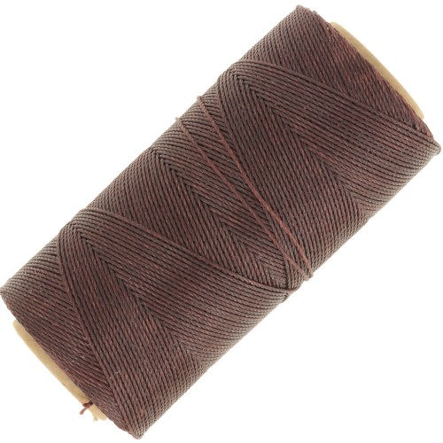 Linhasita waxed thread spool for micro macramé 0.75 mm - Cocoa (667) x228m