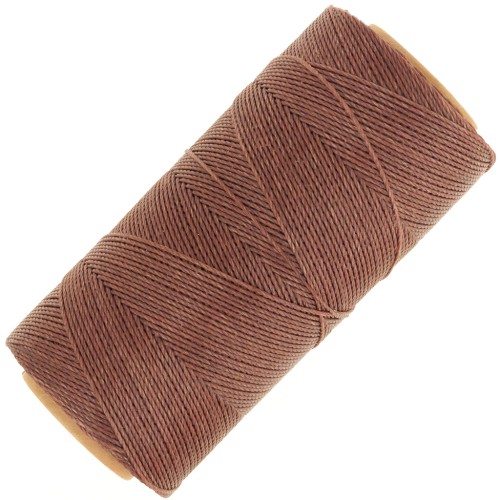 Linhasita waxed thread spool for micro macramé 0.75 mm - Light brown (790) x228m