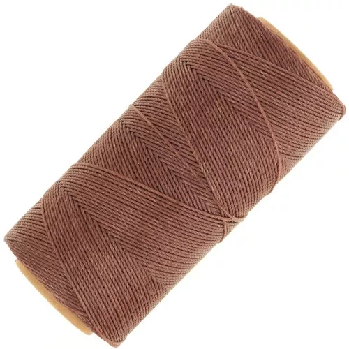 Linhasita waxed thread spool for micro macramé 0.75 mm - Light brown (790) x228m
