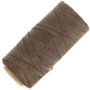 Linhasita waxed thread spool for micro macramé 0.75 mm - Dark khaki (844) x228m