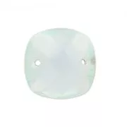 Spacers faceted 2 holes square 10 mm imitation gem - Hydro Aquamarine x1