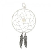 Dreamcatcher pendant 30 mm 925 Sterling Silver x1|raw }}