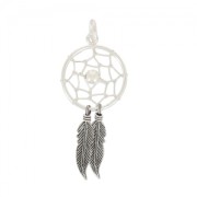 Dreamcatcher pendant 19 mm 925 Sterling Silver x1|raw }}