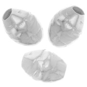 7x5mm 925 Sterling Silver Textured olive beads x5|raw }}